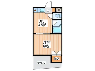 エステートTSUKUI【1階】の間取り