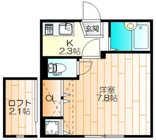 第5シバタハウス【1階】の間取り