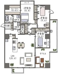 VIA 蔵用【5階】の間取り