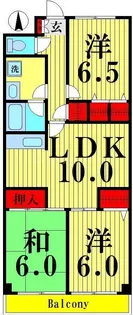 コスモポート草加【5階】の間取り