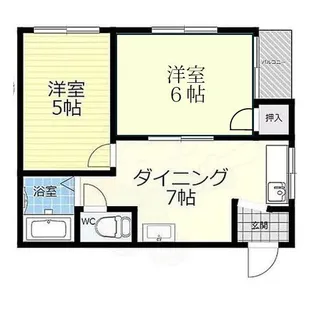 レジデンス三津屋【3階】の間取り