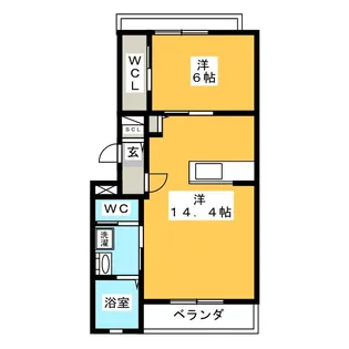 FELICITY GLANZ【1階】の間取り