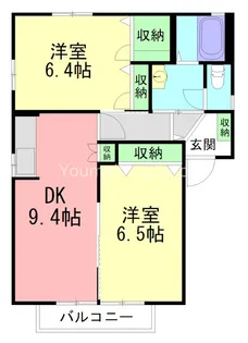 シトロンガーデンC【2階】の間取り