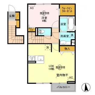 セジュール桜【2階】の間取り