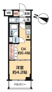 ARCOBALENO HASUNEI【5階】の間取り