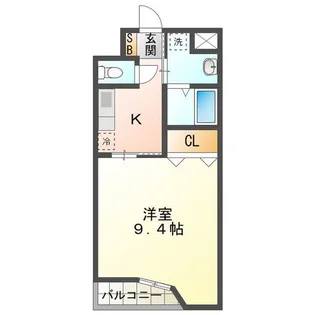 ルラシオン江戸橋【3階】の間取り