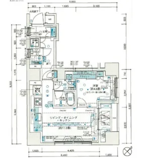 パークリュクス銀座mono【3階】の間取り