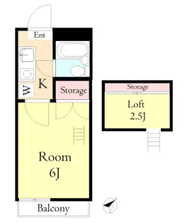 コーポラス稲垣A【2階】の間取り