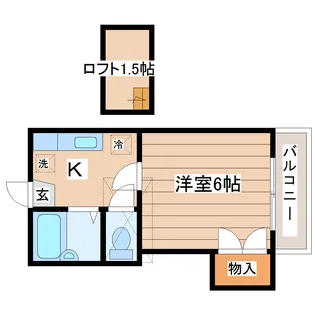 アドバンス長町南【1階】の間取り