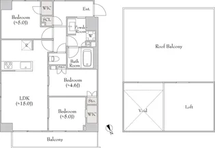 ルミーク関内II【10階】の間取り