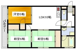 ヒルズ上幟【5階】の間取り