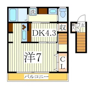 ドミール西初石A棟【2階】の間取り