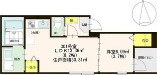 Vie Nouvelle 新今里【3階】の間取り