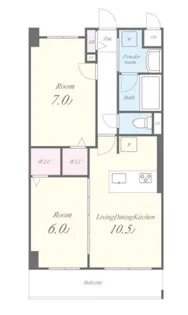 エスペランサ7【2階】の間取り