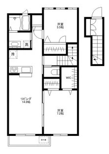 レーヴ・アビタシオン【2階】の間取り