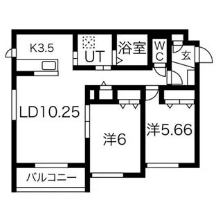 サンドリヨンC棟【2階】の間取り
