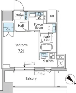 エムエー月島【8階】の間取り