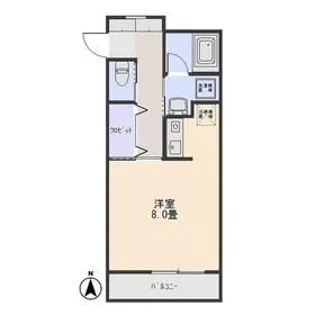 ノエル赤城【3階】の間取り