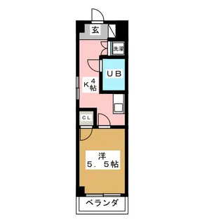 ベイコート横浜【2階】の間取り