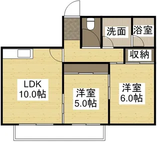フェリーチェ中仙道【2階】の間取り