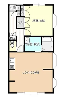 レジデンス上杉【1階】の間取り