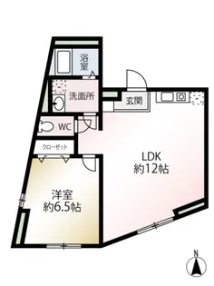 メゾンドティー【4階】の間取り