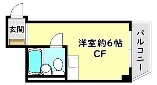 ウチダマンション【2階】の間取り