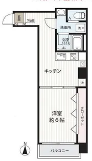 レオ五反田辻ビル【7階】の間取り