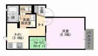 ソレアード【1階】の間取り