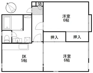 メゾン・ドゥ・クロシエット【2階】の間取り