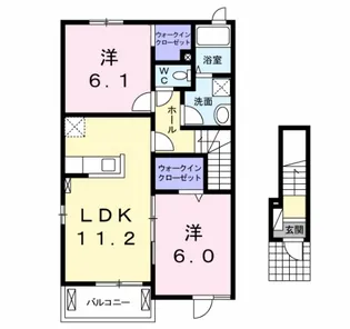 アクアポートI【2階】の間取り