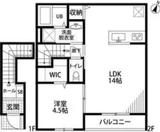リーブルファイン本神戸【2階】の間取り