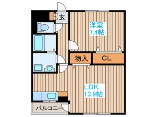 ガ-デンコ-ト【4階】の間取り