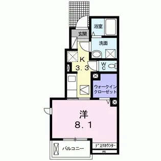 シャンブル(chambre)【1階】の間取り