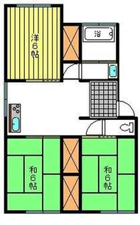 長江ハイツ【4階】の間取り