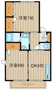リビオンスリーエム【2階】の間取り