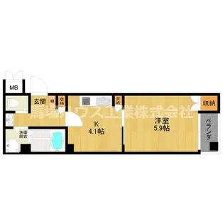 ラルーチェ杉本町【1階】の間取り