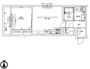 Louis Apartment 長瀬ノール【3階】の間取り