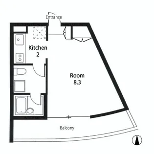 Apartment傳【1階】の間取り
