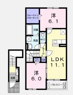 エヌ.プレスト 2【2階】の間取り