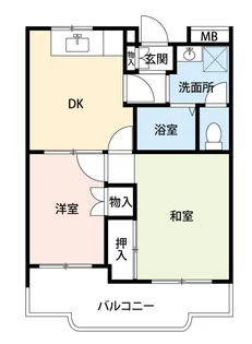 グリーンハイライズ【3階】の間取り