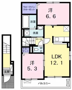 シエロ・ガーデン国府 B【2階】の間取り