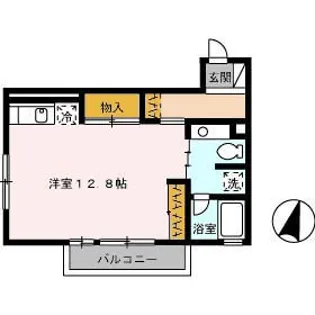 ストゥーディオ雅 B棟【2階】の間取り