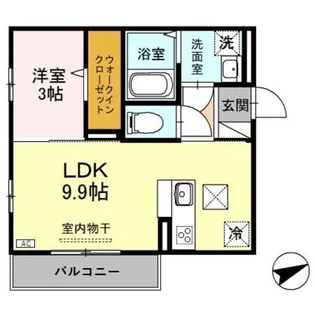 光レジデンス B【1階】の間取り