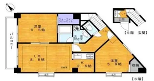 メゾン・エルーセラ【6階】の間取り