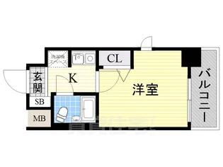 エスリード北大阪【6階】の間取り