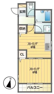 オリビエ松井【2階】の間取り