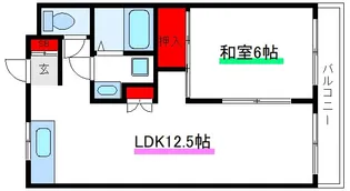 クレイドル新和【2階】の間取り
