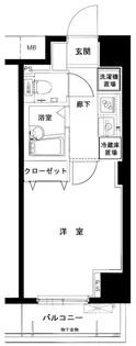 メインステージ西新宿【2階】の間取り
