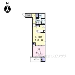 ヒカルサ尼崎栗山町【3階】の間取り